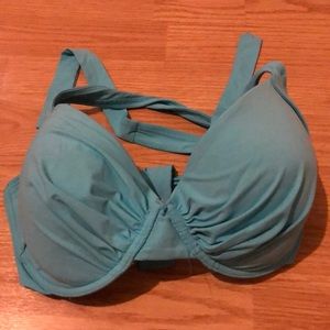 Size 36DD Tommy Bahama blue bikini top